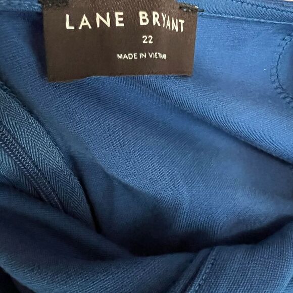 Lane Bryant Cobalt Blue Sheath Dress Size 22 - Picture 4 of 7
